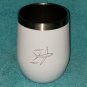 Precision Cast Parts PCC Stemless Wine Cup - 12 oz - White, Stainless Steel - 127062