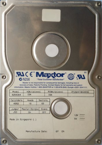 90% OFF - Maxtor DiamondMax 1280 2.5 GB - 5400 RPM, 256KB, IDE 3.5" - 82560A4