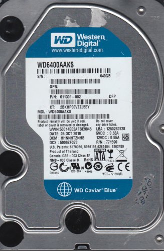 90% OFF - Western Digital Caviar Blue 640GB - 7200 RPM, 16MB, SATA 3.5" - WD6400AAKS