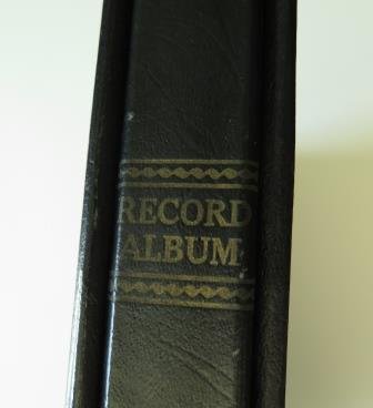 store 78 rpm records below on antique record player shelf