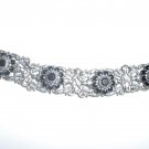 silver and onyx bracelet