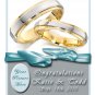 Wedding Wine Favors - Wine Label - Wedding Rings