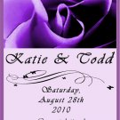 Personalized Wedding Favor - Wine Label - Wedding Rose