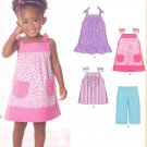 Girls Pattern Toddler 5 Sizes Dress Top Pants New Look 6796 Summer Clothes