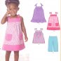 Girls Pattern Toddler 5 Sizes Dress Top Pants New Look 6796 Summer Clothes
