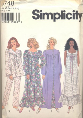 Misses Robe in Two Lengths Nightgown Pajamas Used Very Good Condition S8748