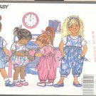 Toddler Jumper Romper Jumpsuit Top Headband Pattern 3 Sizes B5283 New Pattern