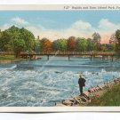 Rapids and Dam Island Park Fargo North Dakota Postcard