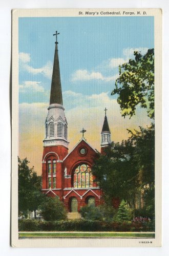 St Marys Cathedral Fargo North Dakota Postcard