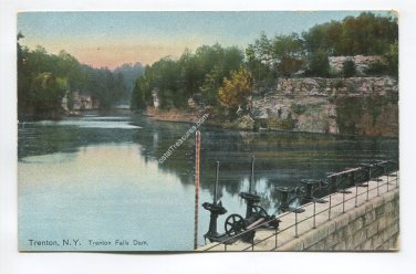Trenton Falls Dam Trenton New York Postcard