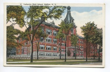 Lafayette High School Buffalo New York Postcard