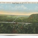 Delaware River showing Matamorast in distance from Skyline Drive Port Jervis New York Postcard