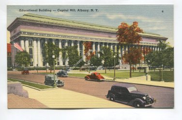 Educational Building Capitol Hill Albany New York Postcard