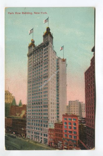 Park Row Building New York Postcard