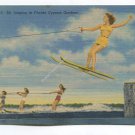 Ski Jumping at Florida Cypress Gardens Postcard