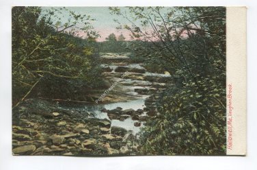 Vaughan Brook Hallowell Maine Postcard