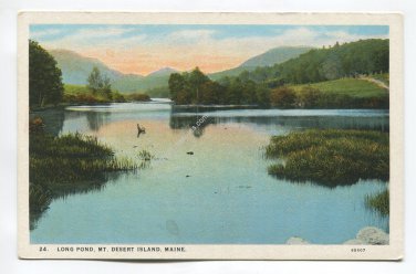 Long Pond Mt Desert Island Maine Postcard