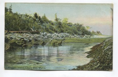Ragged Island Casco Bay Maine Postcard