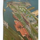 Jones Island and Freighter Harbor Milwaukee Wisconsin Postcard
