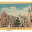 View of Marquette University Milwaukee Wisconsin Postcard