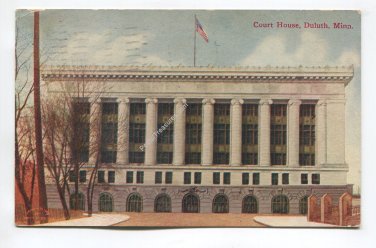 Court House Duluth Minnesota Postcard