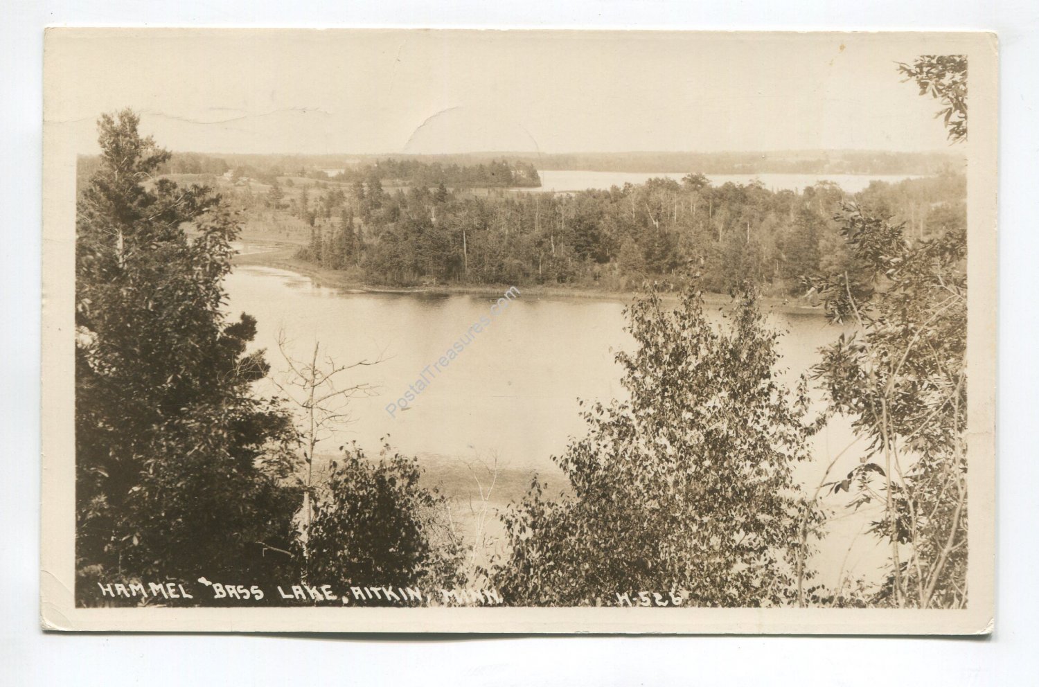 Hammel Bass Lake Aitkin Minnesota Postcard