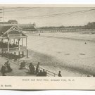 Beach and Steel Pier Atlantic City New Jersey Postcard
