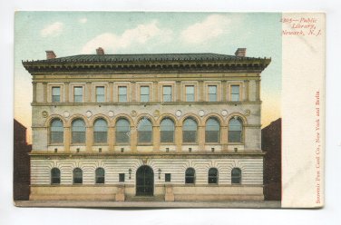 Public Library Newark New Jersey Postcard