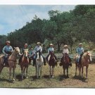 English and western style riding are taught at Camp Arrowhead for Girls near Hunt Texas Postcard