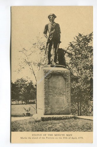 Statue of the Minute Man Postcard