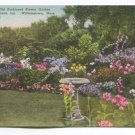 Old Fashioned Flower Garden Williams Inn Williamstown Massachusetts Postcard
