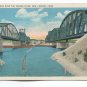 Twin Bridge over the Thames River New London Connecticut Postcard