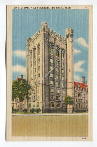 Bingham Hall Yale University New Haven Connecticut Postcard