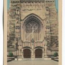 Entrance to Sterling Memorial Library Yale University New Haven Connecticut Postcard