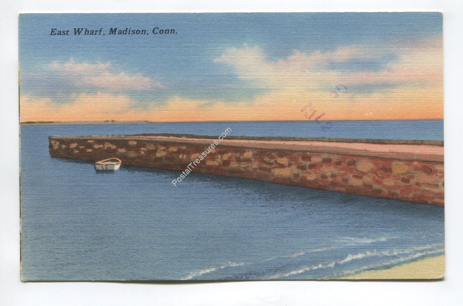 East Wharf Madison Connecticut Postcard