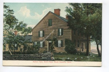 Nathan Hale Birth Place South Coventry Connecticut Postcard