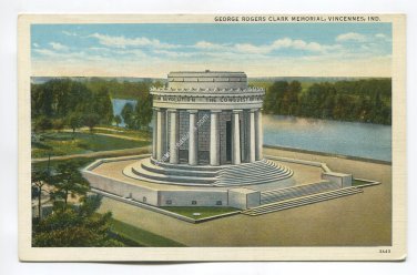 George Rogers Clark Memorial Vincennes Indiana Postcard