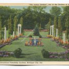 At the International Friendship Gardens Michigan City Indiana Postcard