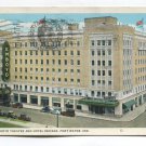 Emboyd Theatre and Hotel Indiana Fort Wayne Indiana Postcard