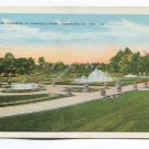 Sunken Gardens at Garfield Park Indianapolis Indiana Postcard