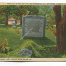 Grave of Ann Rutledge at Petersburg Illinois Postcard