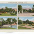 Scenes in Crapo Park Burlington Iowa Postcard