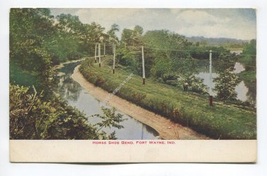 Horse Shoe Bend Fort Wayne Indiana Postcard