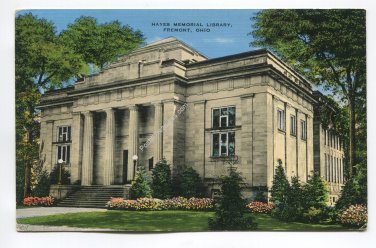 Hayes Memorial Library Fremont Ohio Postcard