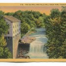 Old Mill and Falls Mill Creek Park Youngstown Ohio Postcard
