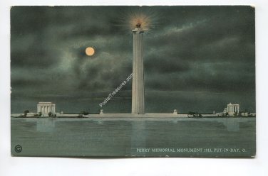 Perry Memorial Monument 1913 Put-in-Bay Ohio Postcard