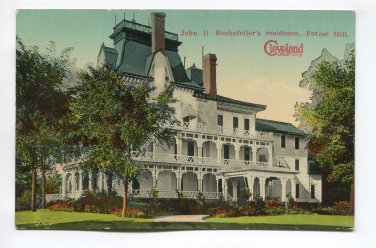 John D Rockefellers residence Forest Hill Ohio Postcard