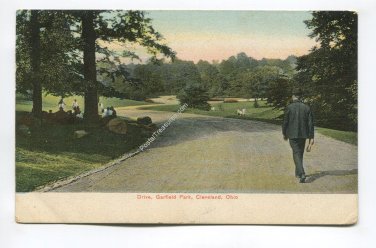 Drive Garfield Park Cleveland Ohio Postcard