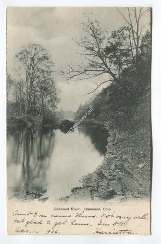 Conneaut River Conneaut Ohio Postcard