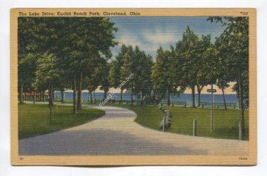 Lake Drive Euclid Beach Park Cleveland Ohio Postcard